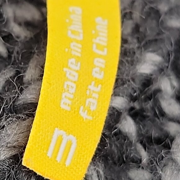 ✨ Lolé Wool-Blend Asymmetric Button Neck Sweater – Size M – Charcoal Knit ✨ - Picture 7 of 10